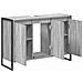 Mobile da Bagno Grigio Sonoma 90 x 30 x 60 cm Legno multistrato - Foto miniatura 5