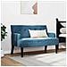 Panca Chesterfield Blu 112 x 65.5 x 75 cm Velluto - Foto miniatura 3