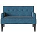 Panca Chesterfield Blu 112 x 65.5 x 75 cm Velluto - Foto miniatura 4