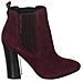 Stivaletti Con Tacco In Pelle Effetto Scamosciato Fllun3sue10 Donna - Foto miniatura 1