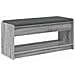 Panca per ingresso con cuscino Sonoma grigia 103 x 38 x 45 cm - Foto miniatura 1