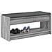 Panca per ingresso con cuscino Sonoma grigia 103 x 38 x 45 cm - Foto miniatura 3