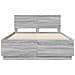 Struttura del letto con testiera Grigio Sonoma 160 x 200 cm - Foto miniatura 7