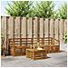 Set divani 5 pcs Naturale Legno di Acacia Massello - Foto miniatura 2