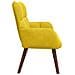 Sofa a Due Posti Giallo 115 x 61 x 87 cm Velluto - Foto miniatura 5