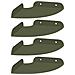 Mensola sospesa 4 pcs Verde oliva 15 x 15 x 2 cm - Foto miniatura 1