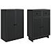 Set di armadi 2 pcs 66 x 34,5 x 90 cm Legno ingegnerizzato - Foto miniatura 3