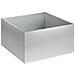 Vaso da giardino Argento 60 x 60 x 30 cm Acciaio zincato - Foto miniatura 1