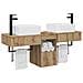Set di Armadi da Bagno 3 pz Rovere Artigianale 53 x 35 x 39 cm - Foto miniatura 2