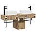 Set di Armadi da Bagno 3 pz Rovere Artigianale 53 x 35 x 39 cm - Foto miniatura 6