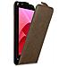 Custodia Compatibile Con Asus Zenfone 4 Selfie Pro In Bruno Caffè - Coperchio Protettivo In Design Flip Con Chiusura Magnetica - Foto miniatura 1