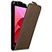 Custodia Compatibile Con Asus Zenfone 4 Selfie Pro In Bruno Caffè - Coperchio Protettivo In Design Flip Con Chiusura Magnetica - Foto miniatura 5
