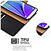 Custodia Compatibile Con Samsung Galaxy Note 5 In Nero Grafite - Coperchio Protettiva Con Chiusura Magnetica, Funzione Stand E Tasca Per Le Carte - Foto miniatura 3