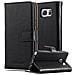 Custodia Compatibile Con Samsung Galaxy Note 5 In Nero Grafite - Coperchio Protettiva Con Chiusura Magnetica, Funzione Stand E Tasca Per Le Carte - Foto miniatura 1
