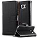 Custodia Compatibile Con Samsung Galaxy Note 5 In Nero Grafite - Coperchio Protettiva Con Chiusura Magnetica, Funzione Stand E Tasca Per Le Carte - Foto miniatura 4