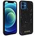 Cover Per Iphone 12 Mini Con Rivestimento Rigido Effetto Marmo Guess Black - Foto miniatura 1