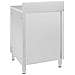 Mobiletto da Cucina Commerciale in Acciaio Inox 60x60x96 cm - Foto miniatura 2