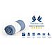 Telo Arredo Granfoulard Copritutto Cotone Made Italy Vari Disegni Arredatutto Copriletto Multiuso 1 Piazza Riga Fascia Blu - Foto miniatura 3