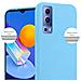 Custodia Compatibile Con Vivo Y52 5g / Y72 5g In Candy Blu - Coperchio Protettivo In Silicone Tpu Flessibile - Foto miniatura 2