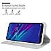 Custodia Compatibile Con Huawei Y6 2019 In Classy Argento - Coperchio Protettiva Con Chiusura Magnetica, Funzione Stand E Tasca Per Le Carte - Foto miniatura 4
