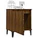 Comodino Con Gambe In Metallo Rovere Marrone 40x30x50 Cm - Foto miniatura 2