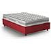 Letto Piazza E Mezza Nicole, Letto Contenitore Con Rivestimento In Tessuto, 100% Made In Italy, Apertura Frontale, Adatto Per Materasso Cm 120x190, Rosso - Foto miniatura 3