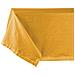 Tovaglia Cucina Soggiorno In Cotone Con Orlo A Giorno In Tinta Unita Vari Colori Ajour 140x240cm Senape - Foto miniatura 3