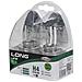 H4 Long Life Coppia Di Lampadine Per Luci Auto 12v 60/55w P43t - Foto miniatura 3
