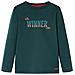 Maglietta Da Bambino A Maniche Lunghe Stampa Winner Verde Scuro 92 - Foto miniatura 1