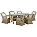 Set Tavolo E 6 Sedie Rattan Naturale Maros /olbia - Foto miniatura 7