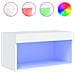 Mobile Porta Tv Con Luci Led Bianco 60x30x30 Cm - Foto miniatura 2
