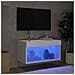 Mobile Porta Tv Con Luci Led Bianco 60x30x30 Cm - Foto miniatura 3
