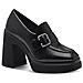 Black Elegant Closed Pumps Scarpe Con Tacco Sintetico E Tessile Scarpe Donna Nero Eu 41, 1-24433-41 001 - Foto miniatura 1