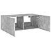 Mobile TV a Parete con Luci LED Grigio Cemento 80x35x31 cm - Foto miniatura 2