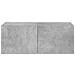 Mobile TV a Parete con Luci LED Grigio Cemento 80x35x31 cm - Foto miniatura 6