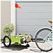 Rimorchio Da Bici Verde Oxford E Ferro - Foto miniatura 1