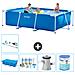 Piscina Fuori Terra - Rettangolo - 300x200x75 Cm - Blu - Include Accessori Coordinati A159 - Foto miniatura 1