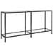 Tavolo Consolle Trasparente 160x35x75,5 Cm In Vetro Temperato - Foto miniatura 1