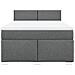 Giroletto a Molle con Materasso Grigio Scuro 140x200cm Tessuto - Foto miniatura 4