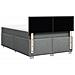 Giroletto a Molle con Materasso Grigio Scuro 140x200cm Tessuto - Foto miniatura 6