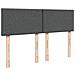 Giroletto a Molle con Materasso Grigio Scuro 140x200cm Tessuto - Foto miniatura 7