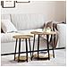 Set di 2 Tavolini  in Rovere Artigianale con Legno Ingegnerizzato e Metallo - Foto miniatura 2