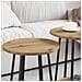 Set di 2 Tavolini  in Rovere Artigianale con Legno Ingegnerizzato e Metallo - Foto miniatura 4