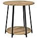 Set di 2 Tavolini  in Rovere Artigianale con Legno Ingegnerizzato e Metallo - Foto miniatura 5
