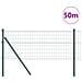 Recinzione Euro con 13 Paletti 0,6x50 m Acciaio Zincato Verde - Foto miniatura 3