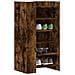 Scarpiera Rovere Fumo 52x37,5x100 cm in Legno Multistrato - Foto miniatura 2