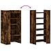 Scarpiera Rovere Fumo 52x37,5x100 cm in Legno Multistrato - Foto miniatura 7