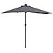 Ombrello da giardino Antracite 294 x 150 x 223 cm Tessuto - Foto miniatura 1