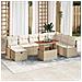 Set Divano da Giardino 9 pcs Beige polyrattan - Foto miniatura 2