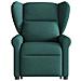 Poltrona Alzapersona Massaggiante Verde Scuro in Tessuto - Foto miniatura 4